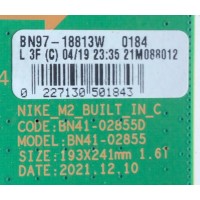 MAIN  PARA TV SAMSUNG / NUMERO DE PARTE BN94-00058M / BN41-02855D / BN97-18813W / BN9400058M / DISPLAY HV650QUB-S9A / 52495A / MODELO QN65QN85DAFXZA BJ21	